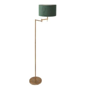 Mexlite Bella vloerlamp – ø 45 cm – E27 (grote fitting) – brons en groen