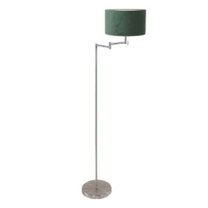 Mexlite Bella vloerlamp – ø 45 cm – E27 (grote fitting) – groen en staal