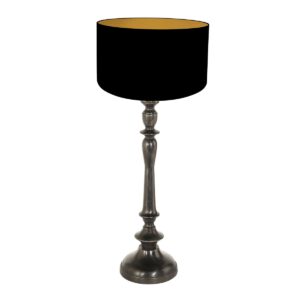 Anne Light & Home Bois tafellamp – E27 (grote fitting) – Zwart