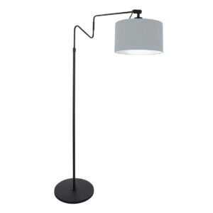 Anne Light & Home Linstrom vloerlamp – E27 (grote fitting) – Zwart