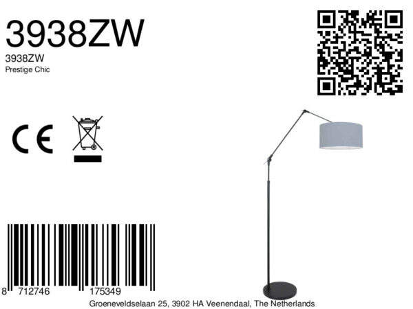 Steinhauer Prestige chic vloerlamp – E27 (grote fitting) – Zwart - Image 6