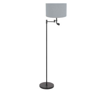 Steinhauer Stang vloerlamp – LED + E27 – Zwart