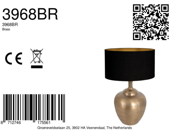 Steinhauer Brass tafellamp – E27 (grote fitting) – Brons - Image 7