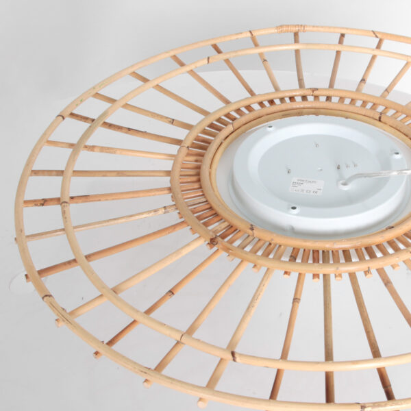 Bamboe plafondlamp met witte bol Anne Light & Home Aura - Image 8