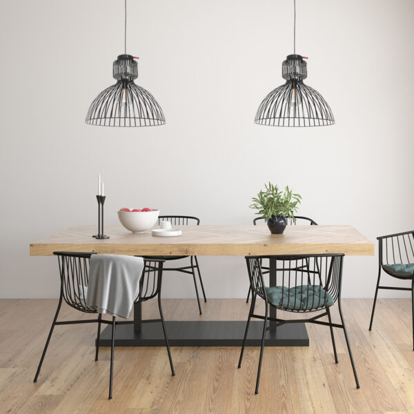 Metalen spijlen draad hanglamp Anne Light & Home Dunbar - Image 2