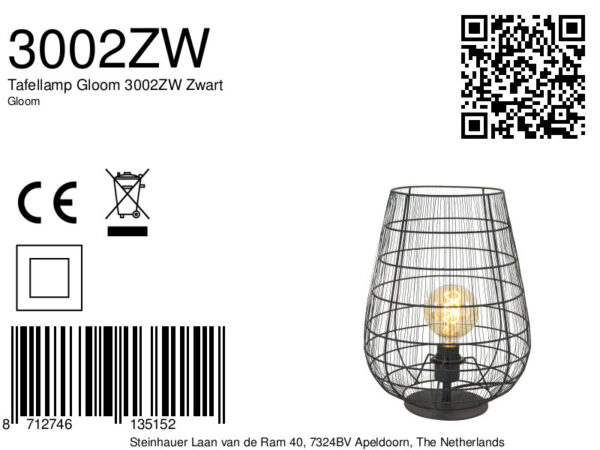 Moderne draad tafellamp Anne Light & Home Gloom - Image 8