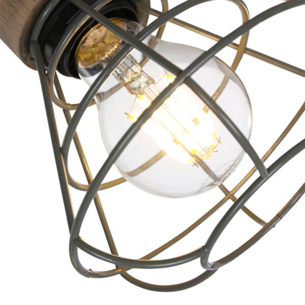 Anne Lighting Guernsey plafondspot - tweelichts - draad - 27 cm breed - draai- en kantelbaar - groen - Image 3