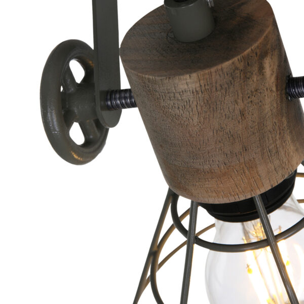 Anne Lighting Guernsey plafondspot - tweelichts - draad - 27 cm breed - draai- en kantelbaar - groen - Image 5
