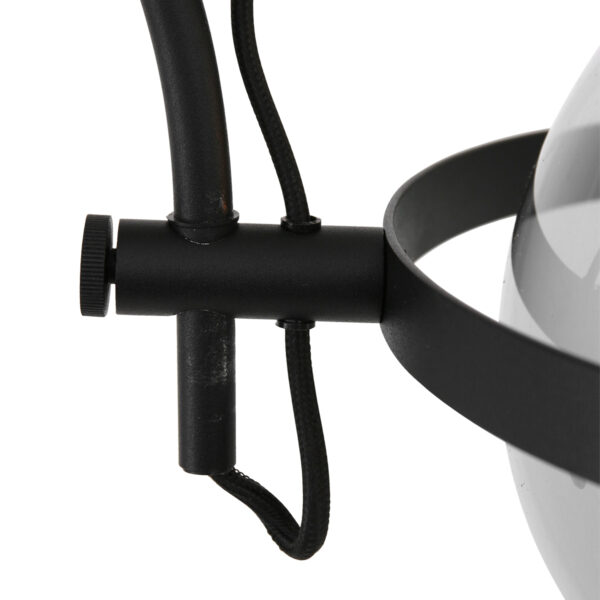 Anne Lighting Holgarsøn booglamp - armatuur - excl. kap - E27 - 155 cm hoog - zwart - Afbeelding 3