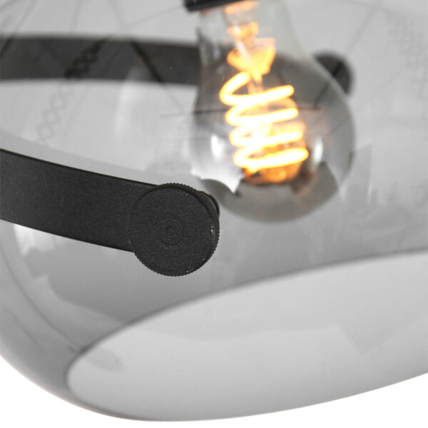 Anne Lighting Holgarsøn booglamp - armatuur - excl. kap - E27 - 155 cm hoog - zwart - Afbeelding 4