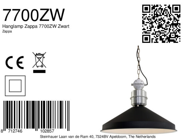 Industriële grote hanglamp Anne Light & Home Zappa - Image 8