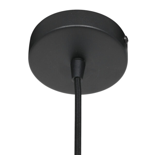 Mexlite Aureole hanglamp - draadlamp - kap Ø 17 cm - gouden details - zwart - Afbeelding 12