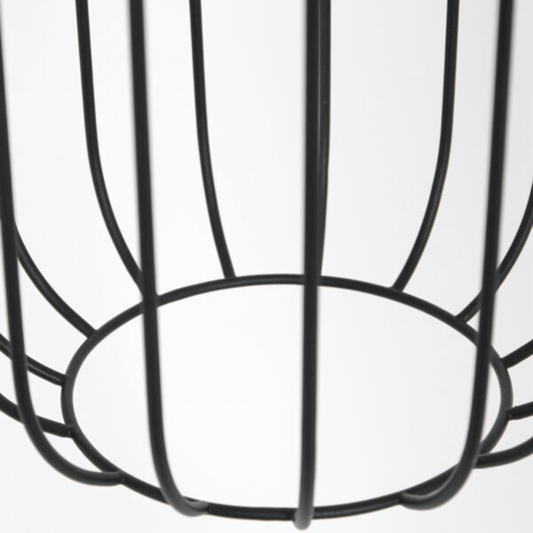 Mexlite Aureole hanglamp - draadlamp - kap Ø 17 cm - gouden details - zwart - Afbeelding 3