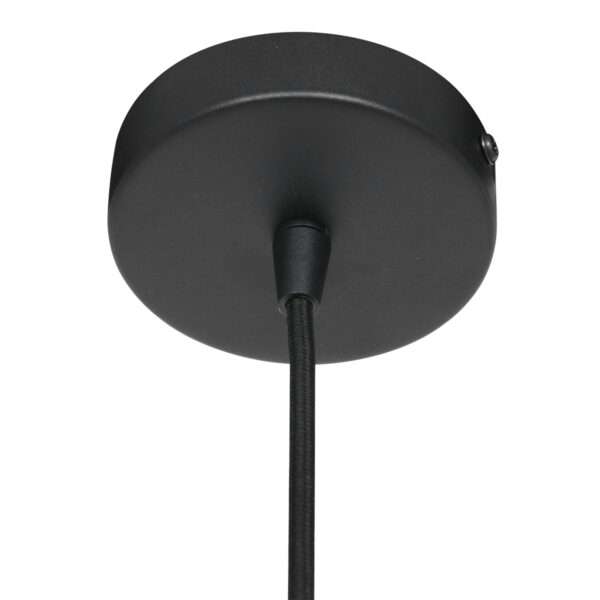Mexlite Aureole hanglamp - draadlamp - kap Ø 25 cm - gouden details - zwart - Afbeelding 11