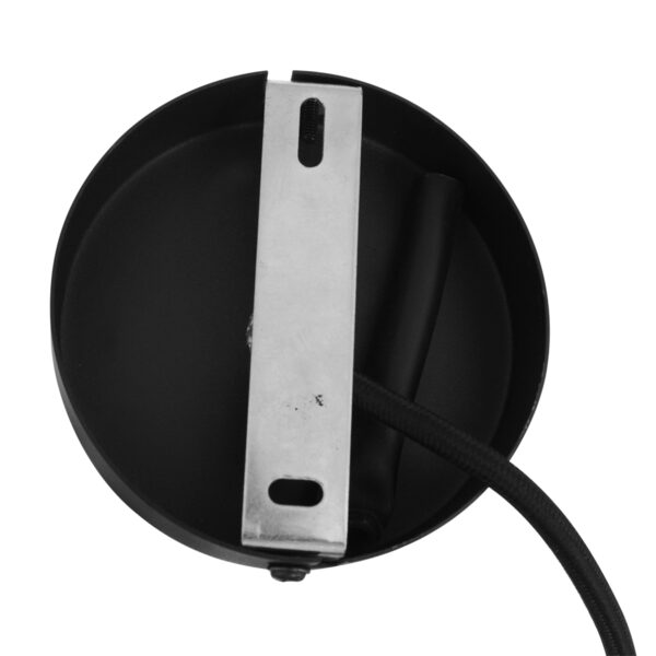 Mexlite Aureole hanglamp - draadlamp - kap Ø 25 cm - gouden details - zwart - Afbeelding 12