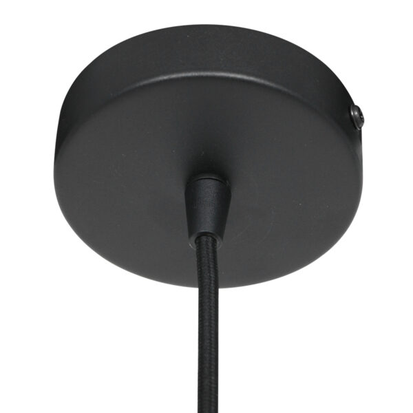 Mexlite Aureole hanglamp - draadlamp - ovaal - kap Ø 28 cm - gouden details - zwart - Image 14