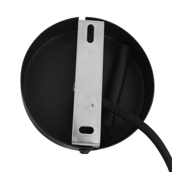 Mexlite Aureole hanglamp - draadlamp - ovaal - kap Ø 28 cm - gouden details - zwart - Image 15