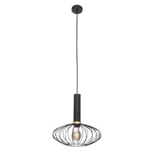 Mexlite Aureole hanglamp – ø 28 cm – E27 (grote fitting) – Zwart