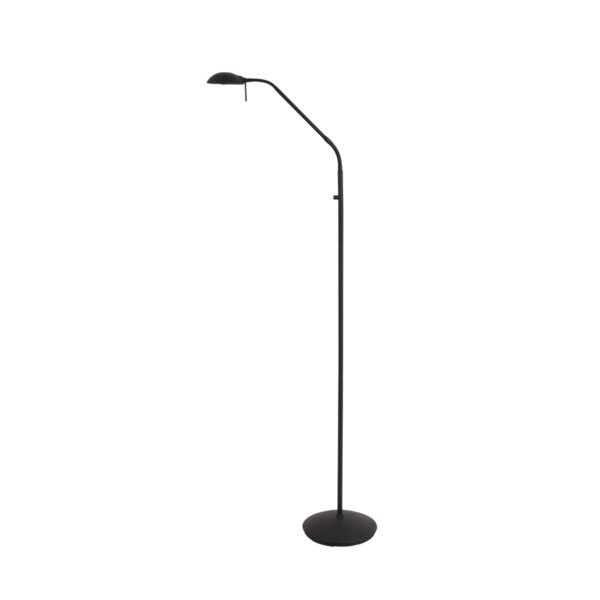 Mexlite Biron vloerlamp - leeslamp - ingebouwd LED - dimbaar- mat zwart - Afbeelding 8