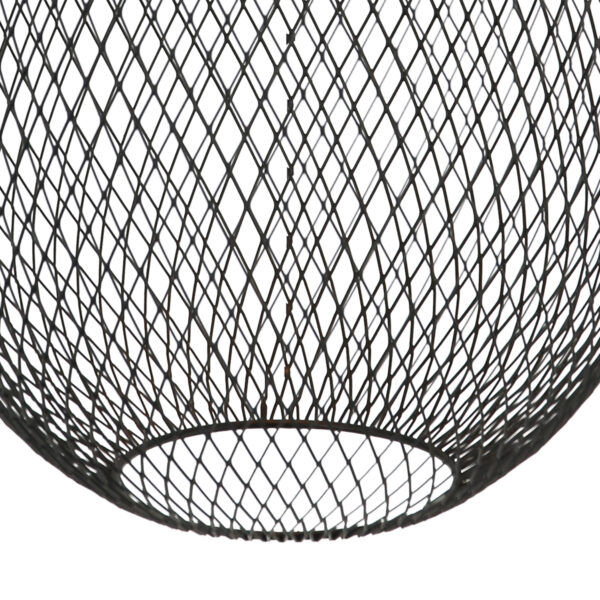 Mexlite Bodine hanglamp - Ø 22cm - gaaslamp - E27 - zwart - Image 3