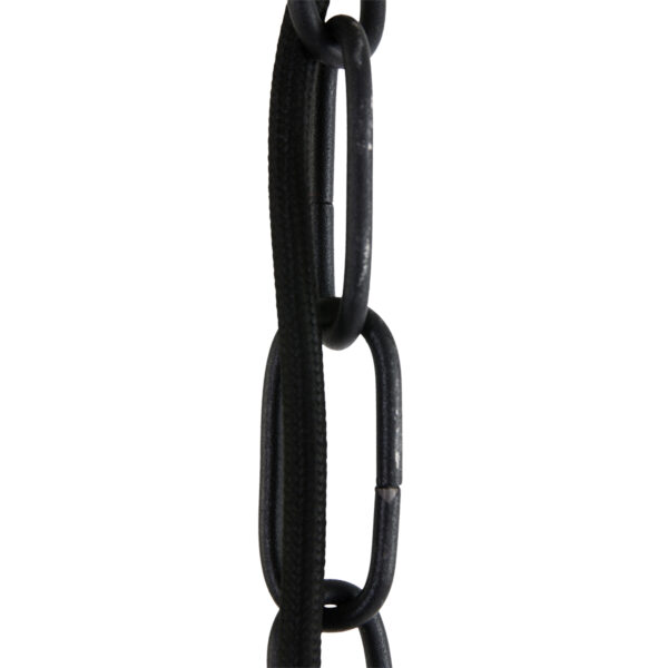 Mexlite Densi hanglamp - Ø38 cm - industrieel - E27 - met glasplaat - zwart - Afbeelding 5