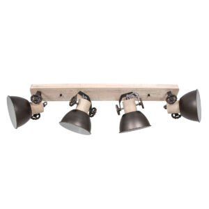 Mexlite Gearwood spot – E27 (grote fitting) – Antraciet