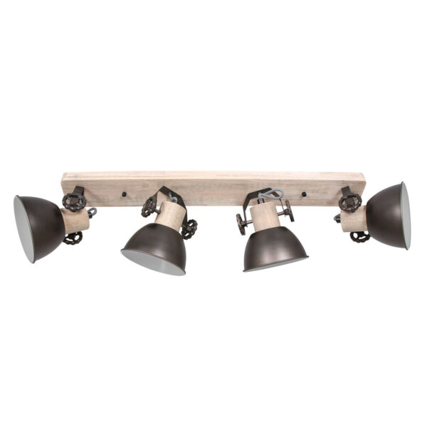 Mexlite Gearwood spot – E27 (grote fitting) – Antraciet