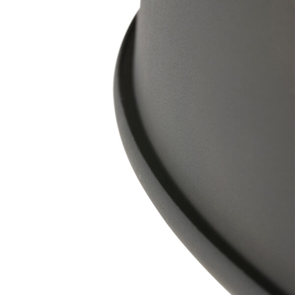 Mexlite Gunar hanglamp - ⌀40 cm - met houten detail - in hoogte verstelbaar - grijs - Image 5
