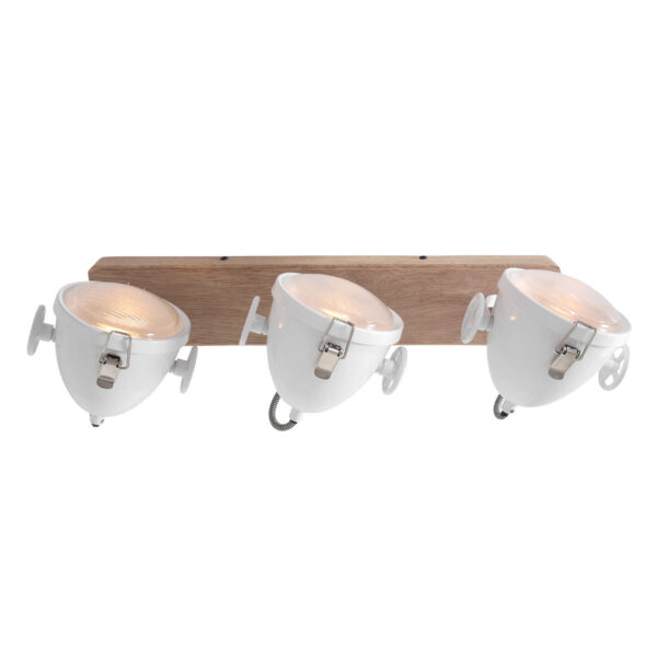 Mexlite Michelle plafondlamp - drielichts - industrieel - draai- en kantelbaar - wit - Image 11