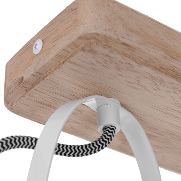 Mexlite Harve plafondlamp - tweelichts - inclusief LED lichtbron - dim to warm - 19 cm breed - wit - Image 4