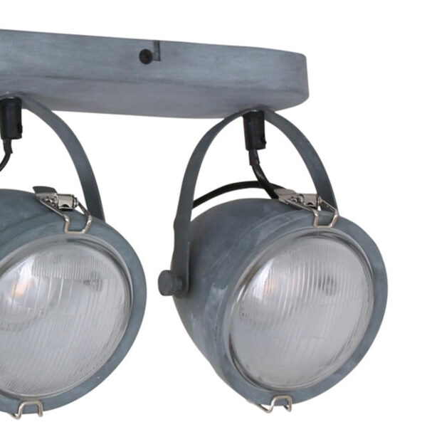 Mexlite Paco plafondlamp - drielichts - 45 cm breed - draai- en kantelbaar - beton grijs - Image 11