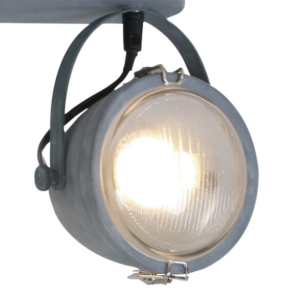 Mexlite Paco plafondlamp - drielichts - 45 cm breed - draai- en kantelbaar - beton grijs - Image 12