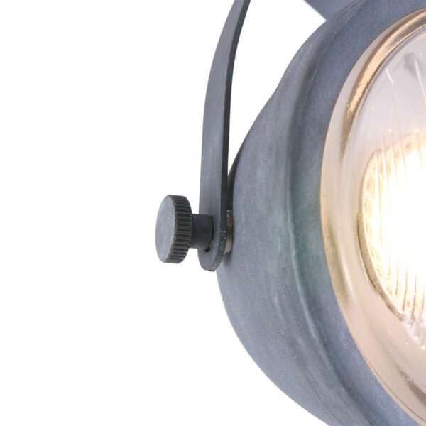 Mexlite Paco plafondlamp - drielichts - 45 cm breed - draai- en kantelbaar - beton grijs - Image 5