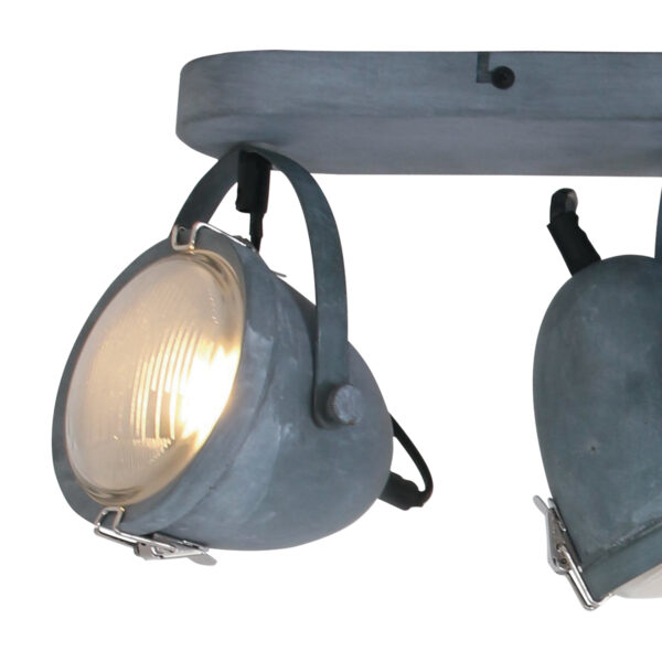Mexlite Paco plafondlamp - drielichts - 45 cm breed - draai- en kantelbaar - beton grijs - Image 10