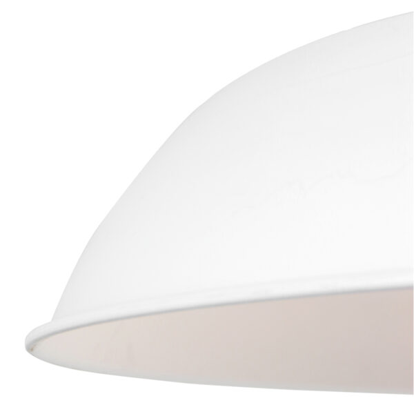 Mexlite Samso hanglamp - Ø50 cm - landelijk - met houten klos - wit - Image 2
