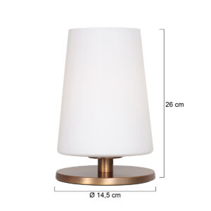 5 cm – Niet verstelbaar – E27 (grote fitting) – Brons