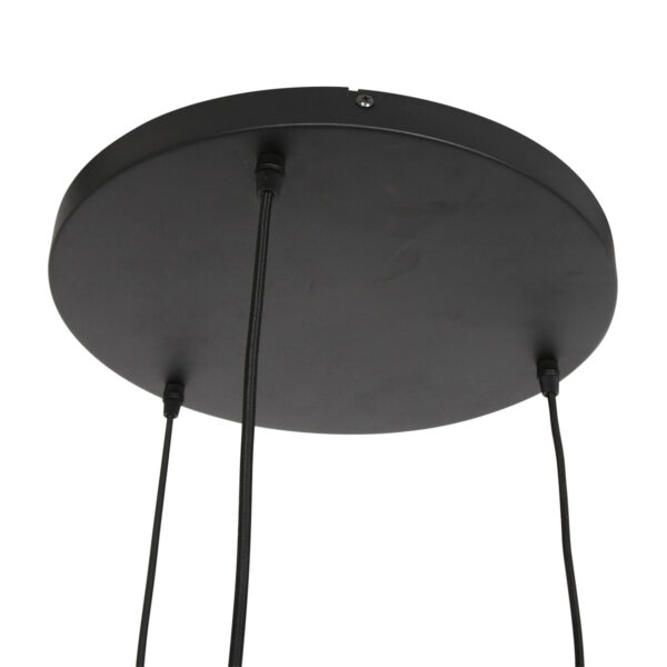 Steinhauer Bollique hanglamp - drielichts - rookglas - E27 - verstelbaar in hoogte - zwart - Image 8
