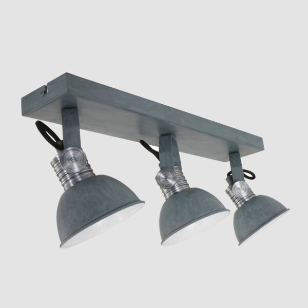 Steinhauer Brooklyn drielichts plafondlamp - inclusief GU10 lichtbron - dim to warm - 60 cm breed - grijs - Image 11