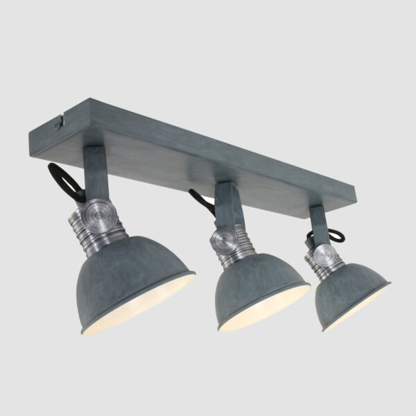 Steinhauer Brooklyn drielichts plafondlamp - inclusief GU10 lichtbron - dim to warm - 60 cm breed - grijs - Image 10