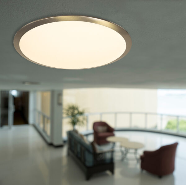 Steinhauer Ceiling and Wall plafonnière | Ø 26cm | E27 | klassiek | brons en wit glas - Image 2