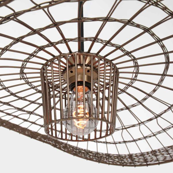 Steinhauer Chapeau hanglamp – E27 (grote fitting) – brons - Image 3