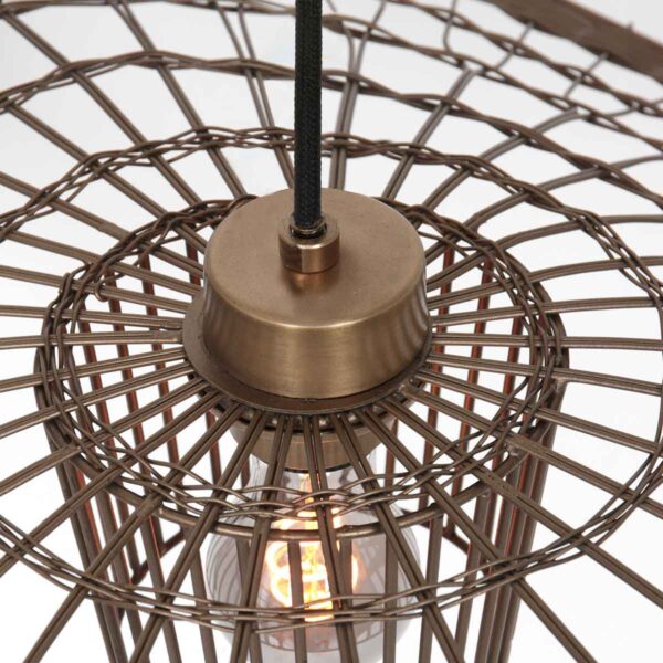 Steinhauer Chapeau hanglamp – E27 (grote fitting) – brons - Image 4