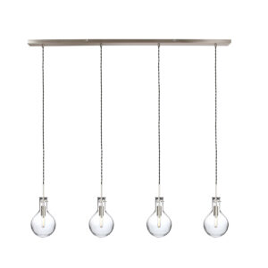 Steinhauer Elegance led hanglamp – In hoogte verstelbaar – E14 (kleine fitting) – Staal
