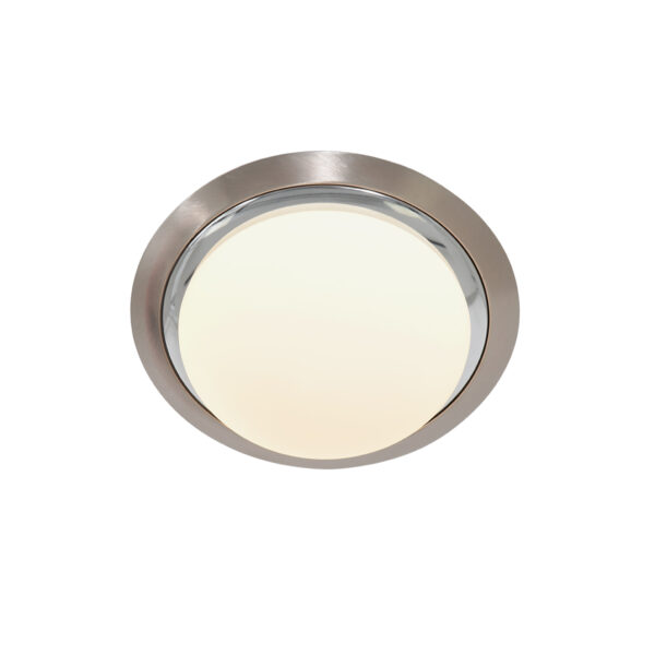 Steinhauer Ceiling and Wall plafondlamp - badkamer - Ø24 cm - Incl. LED - 4 lichtstanden - staal en wit glas - Image 8