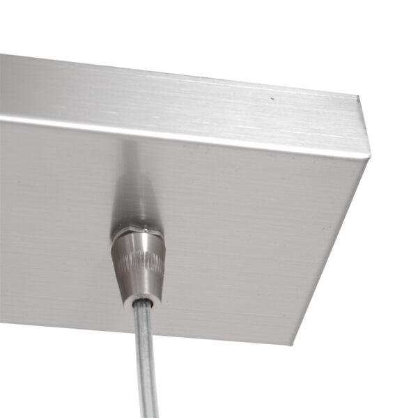 Steinhauer Lotus hanglamp - drielichts - 100 cm breed - kapjes Ø16 cm - rookglas en staal - Image 14