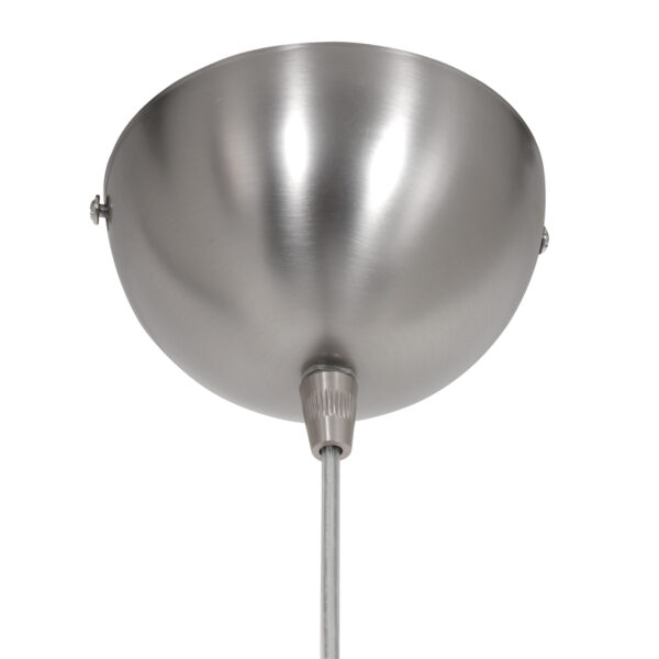 Steinhauer Lotus hanglamp - glazen kap - ⌀25 cm - E27 - in hoogte verstelbaar - staal - Image 11