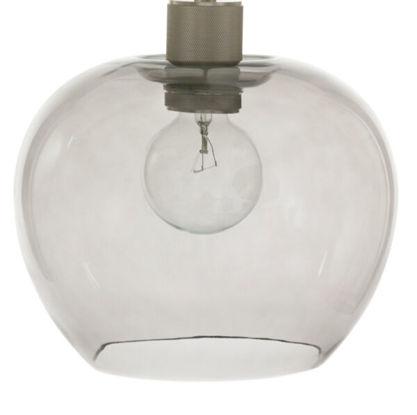 Steinhauer Lotus hanglamp - glazen kap - ⌀25 cm - E27 - in hoogte verstelbaar - staal - Image 4
