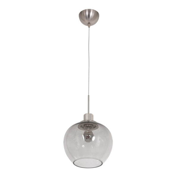 Steinhauer Lotus hanglamp - glazen kap - ⌀25 cm - E27 - in hoogte verstelbaar - staal - Image 8