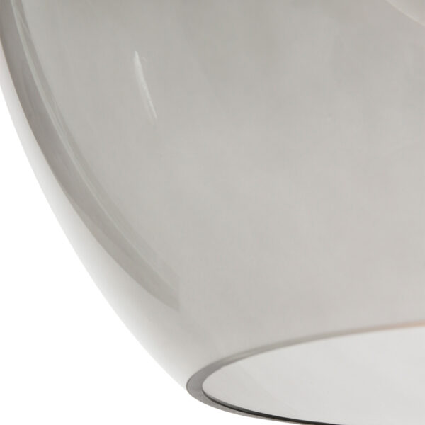 Steinhauer Lotus hanglamp - glazen kap - ⌀25 cm - E27 - in hoogte verstelbaar - staal - Image 9