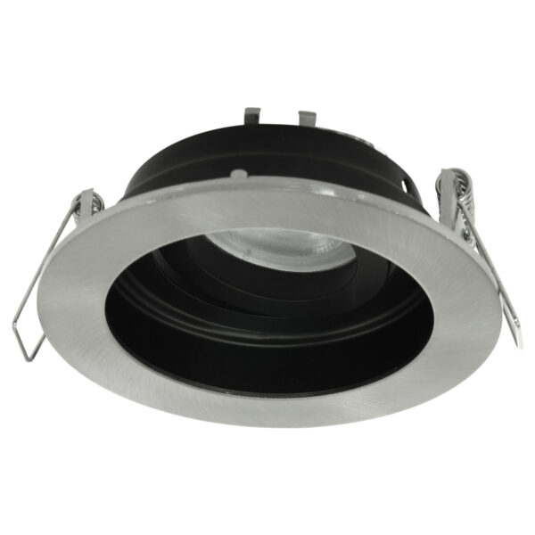 Mexlite Belton inbouwspot - rond - Ø 10 cm - GU10 - staal - Image 2